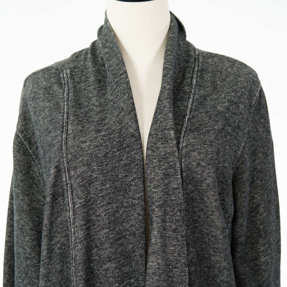 White Stag Women's 2XL 20 Gray Thick Knit Open Cardigan Sweater Cotton Polyester